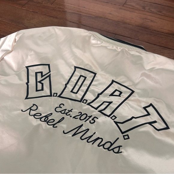 Rebel Minds G.O.A.T. varsity jacket with tags *Never Worn* - Picture 4 of 5